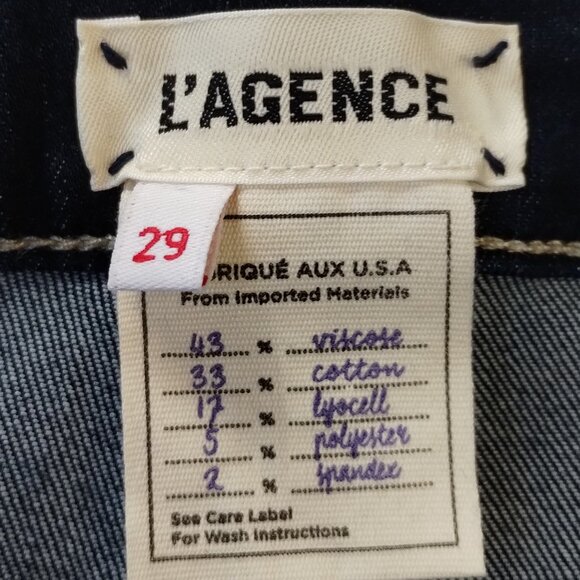 L'AGENCE Margot  High Rise Skinny Jeans Size 29 NWT - Picture 5 of 8